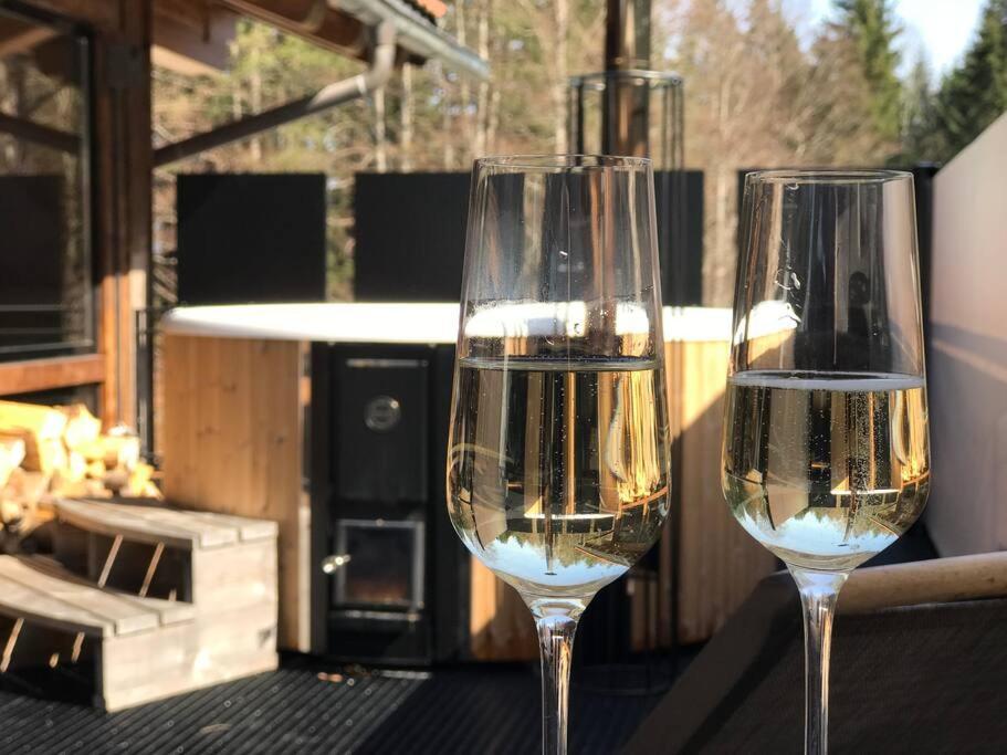 Chalet S - 5 Sterne Luxus Ferienhaus Direkt Am Eibsee Und Zugspitze Grainau Exteriör bild