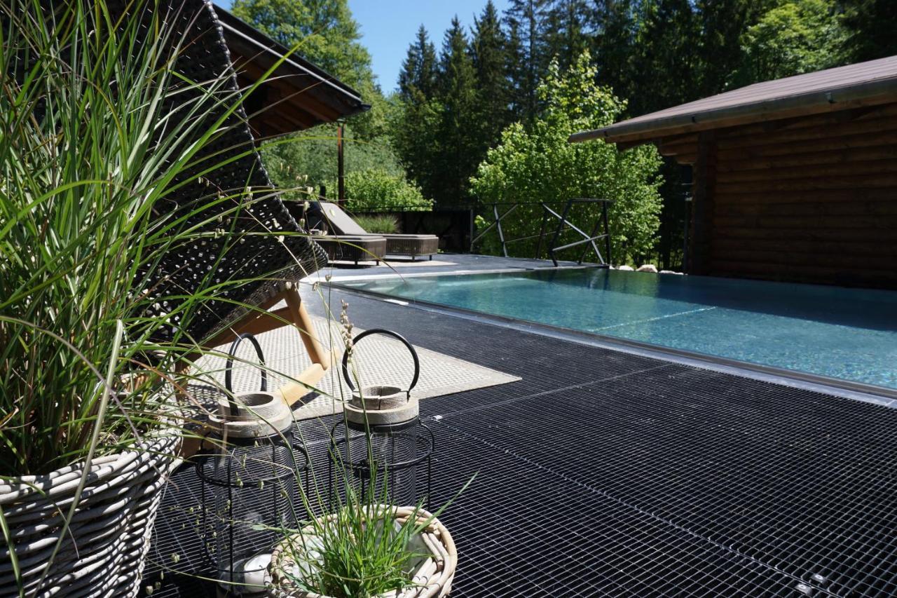 Chalet S - 5 Sterne Luxus Ferienhaus Direkt Am Eibsee Und Zugspitze Grainau Exteriör bild
