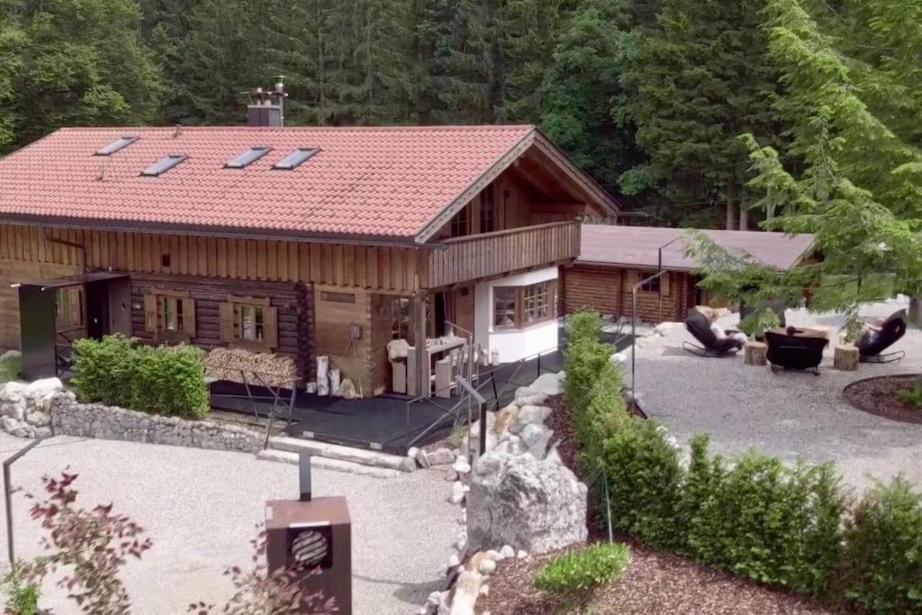 Chalet S - 5 Sterne Luxus Ferienhaus Direkt Am Eibsee Und Zugspitze Grainau Exteriör bild